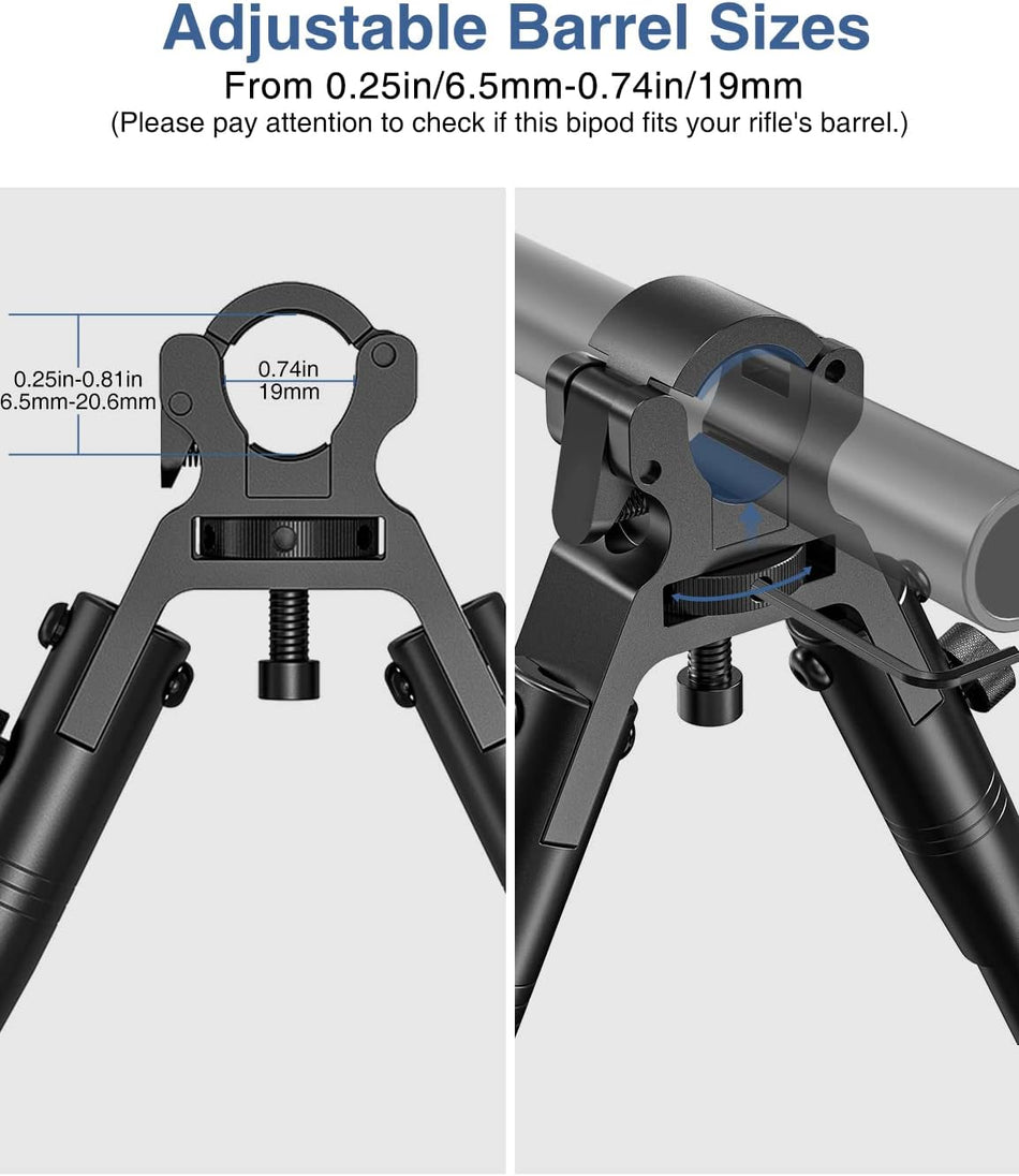 [GG] Full Metal Bipods for Sniper Rifle and Clamp on Barrel