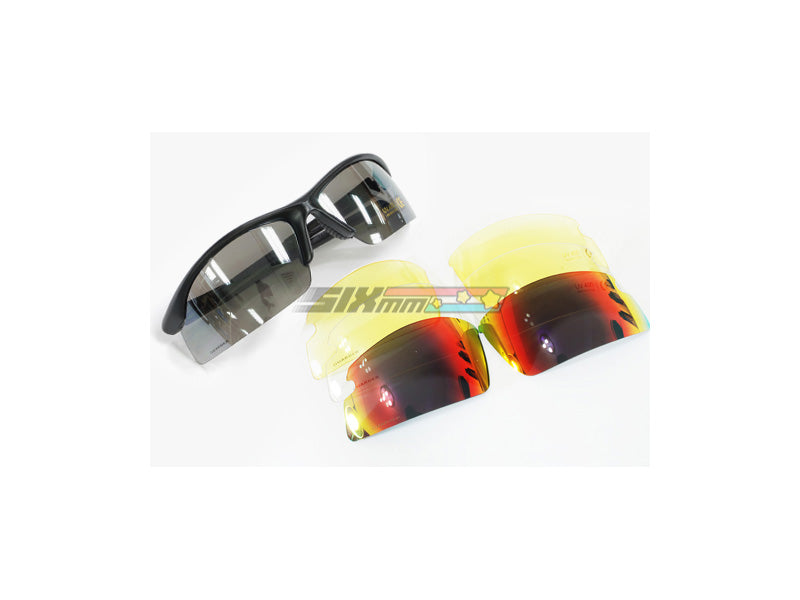 [Guarder] C6 Polycarbonate Eye Protection Glasses[Polished Black]