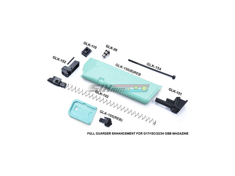 [Guarder] Aluminum Magazine Case [For MARUI G17/18C/22/34][.40][Robin Egg Blue]