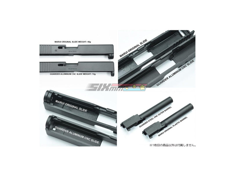 [Guarder] CNC Aluminum Slide/Steel Barrel kit [For MARUI G17 Gen4]