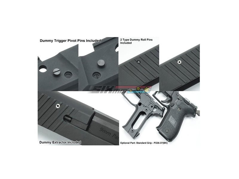[Guarder] Aluminum Slide & Frame [For MARUI P226 Rail][Late Ver. Marking][2022 New Version][BLK]
