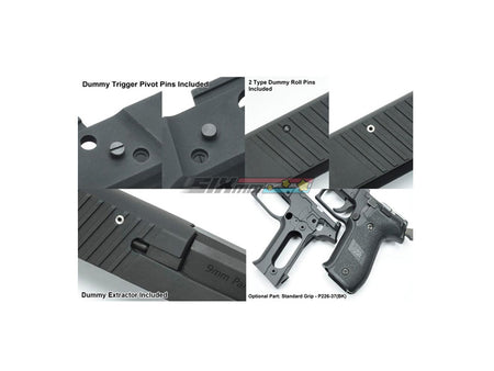 [Guarder] Aluminum Slide & Frame [For MARUI P226 Rail][Late Ver. Marking][2022 New Version][BLK]