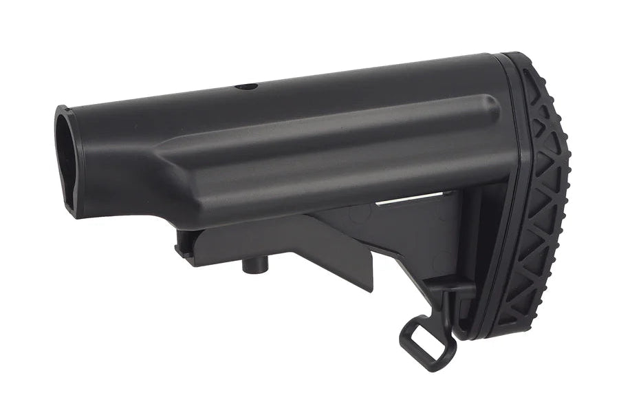 [Army Force] HK417 Style Collapsible Battery Storage Stock[For M4/M16/HK417 AEG Black