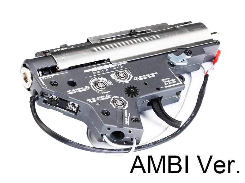 [APS] Silver EDGE II Airsoft Complete V2 Gearbox[For APS M4 EBB Series][2023 Ver.][AMBI Ver.][Rear Wired]