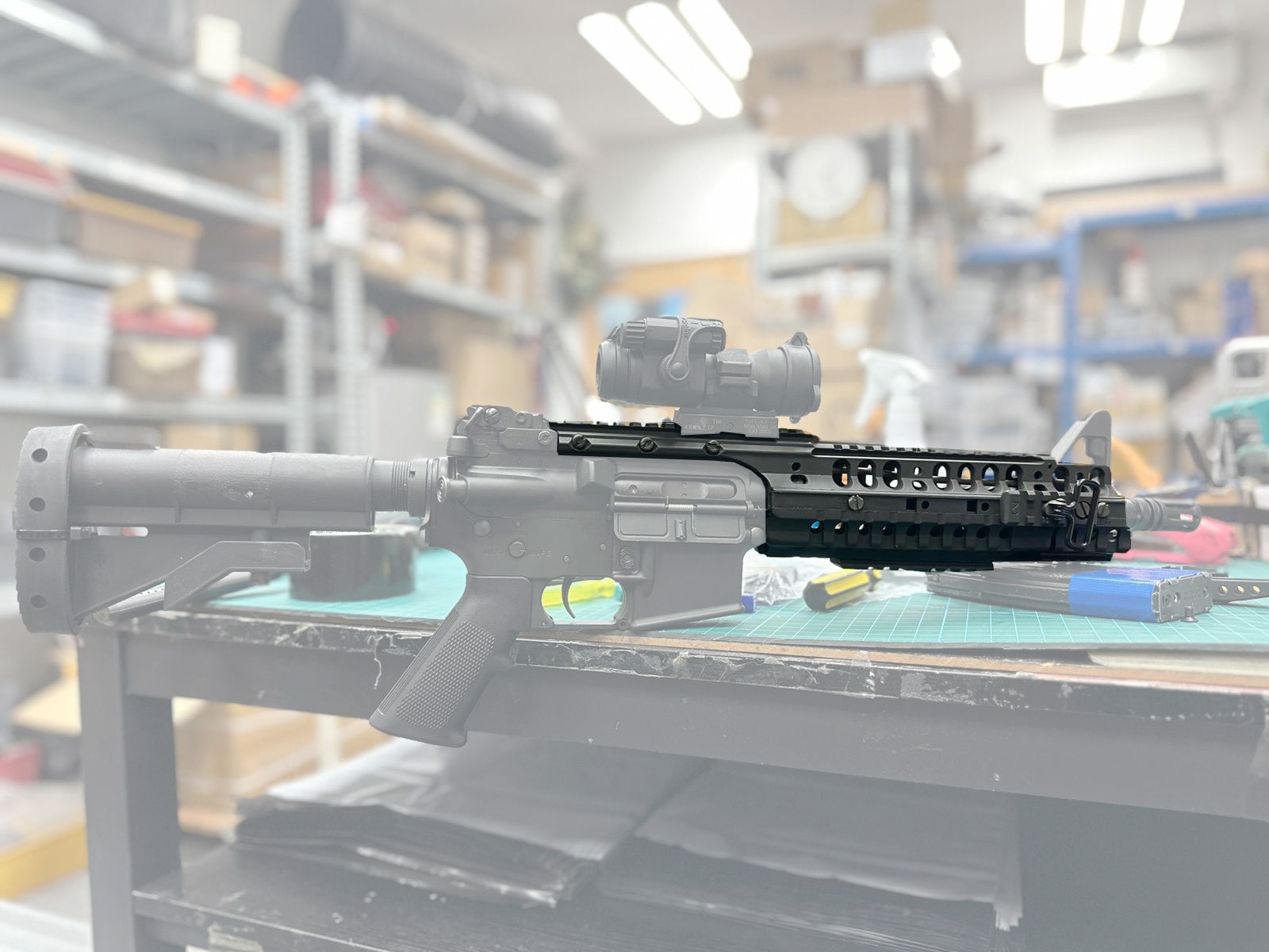 ARES M4-SIR HANDGUARD LONG ブラック ARES] ARMS Style #58M Mid-Length SIR Handguard[For Tokyo Marui M4