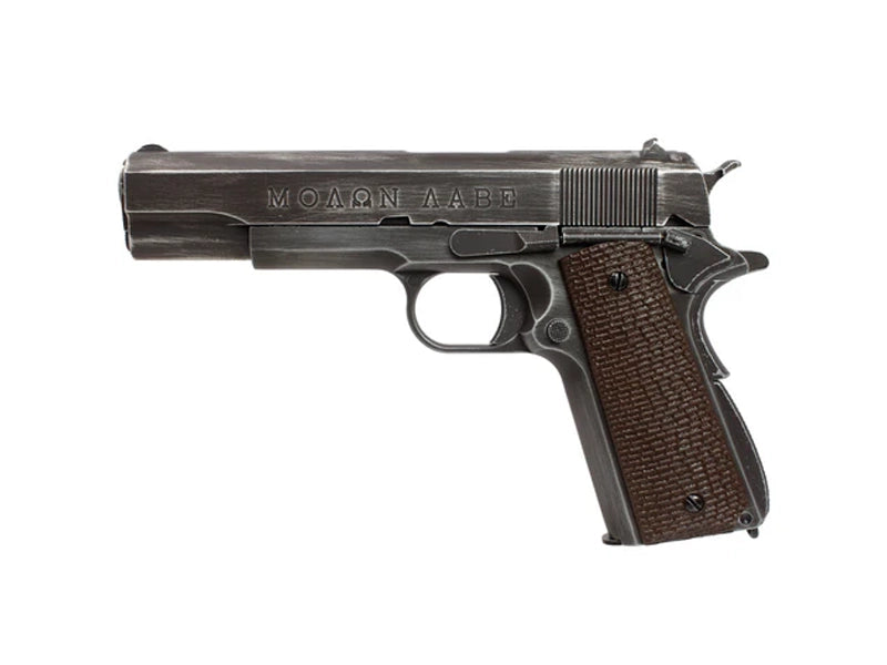 [AW Custom] Classic 1911A1 Molon Labe GBB Pistol[Brown Grip]