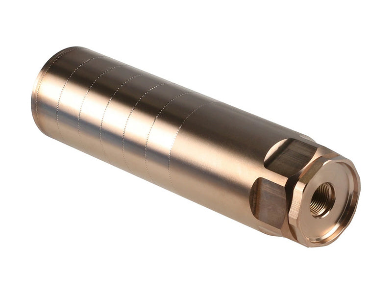 [Airsoft Artisan] REX Style Dummy Silencer W/ Inner Barrel Extension[Chromed]