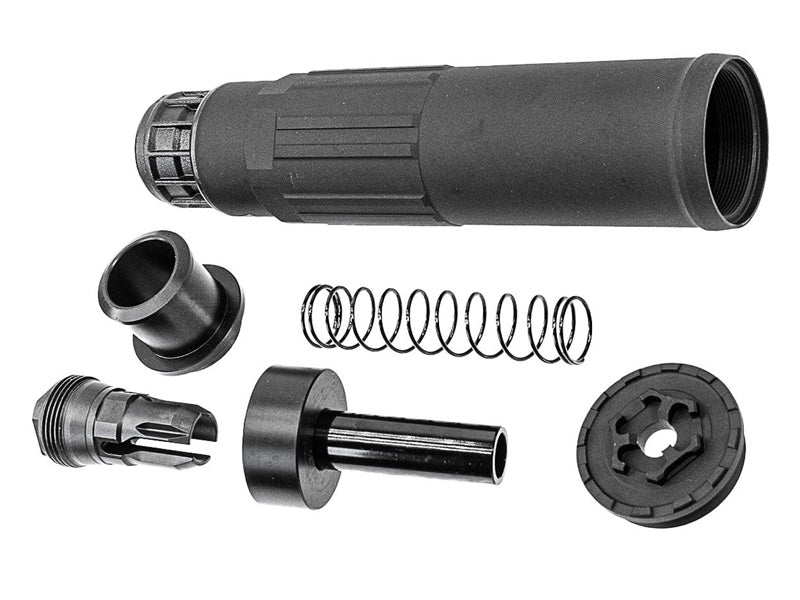 [Airsoft Artisan] SGI-6 Style Dummy Silencer W/ 3 Prong Flash Hider[BLK]