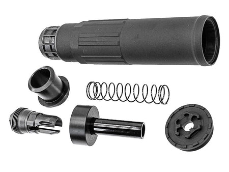 [Airsoft Artisan] SGI-6 Style Dummy Silencer W/ 3 Prong Flash Hider[BLK]