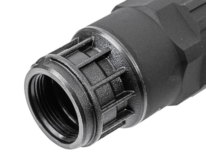 [Airsoft Artisan] SGI-6 Style Dummy Silencer W/ 3 Prong Flash Hider[BLK]