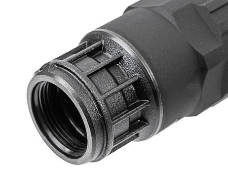 [Airsoft Artisan] SGI-6 Style Dummy Silencer W/ 3 Prong Flash Hider[BLK]