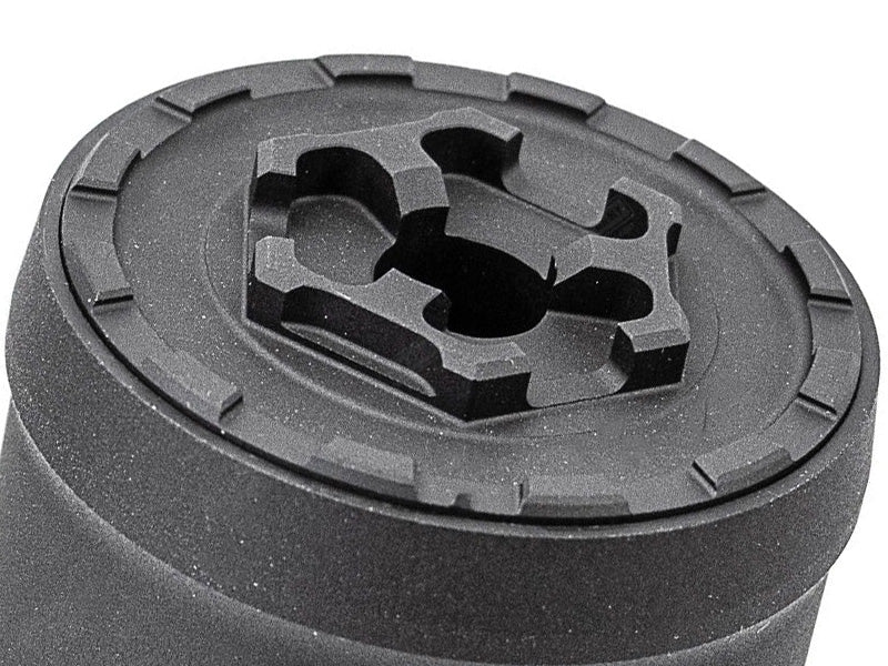 [Airsoft Artisan] SGI-6 Style Dummy Silencer W/ 3 Prong Flash Hider[BLK]