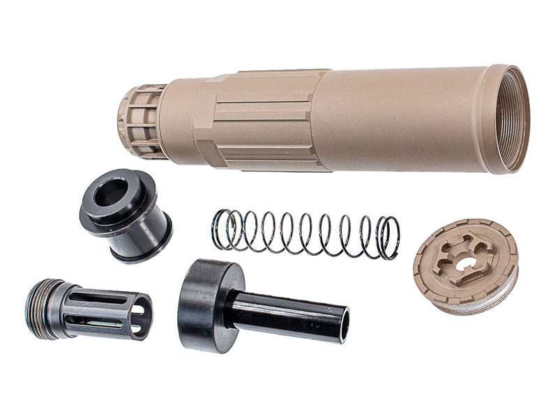 [Airsoft Artisan] SGI-6 Style Dummy Silencer W/ 3 Prong Flash Hider[FDE]