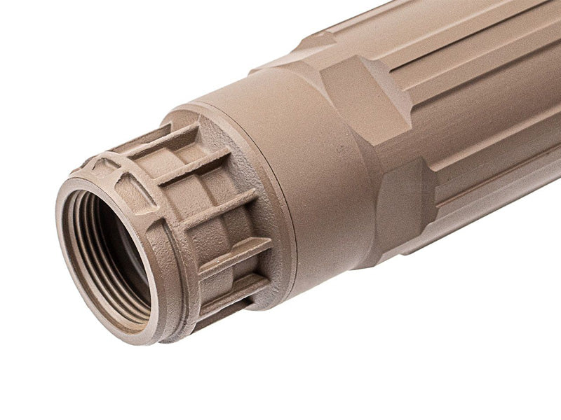 [Airsoft Artisan] SGI-6 Style Dummy Silencer W/ 3 Prong Flash Hider[FDE]
