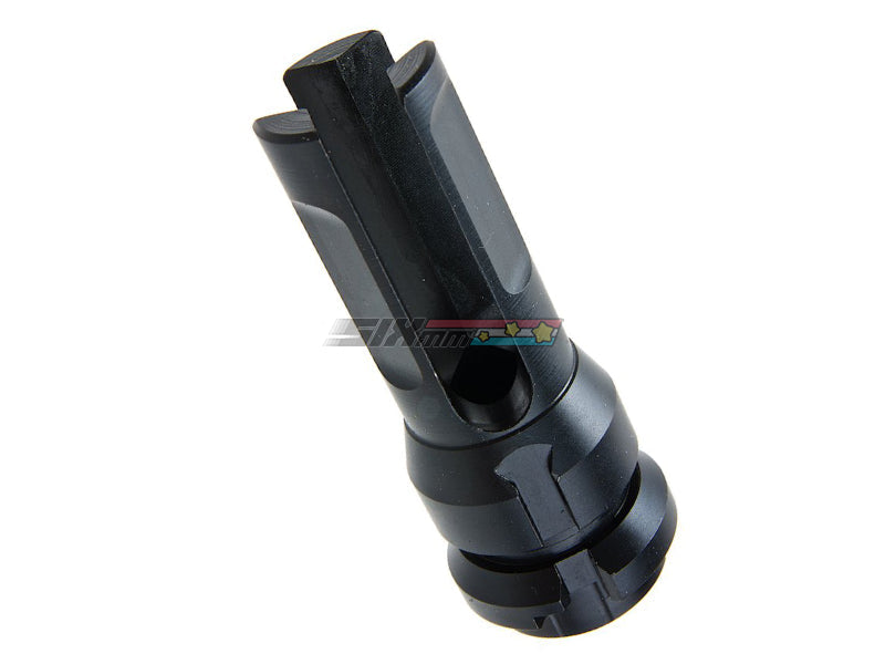 [MadDog] Steel DAKM 3 Prong Flash Hider [Type 2][BLK] [-14MM CCW]