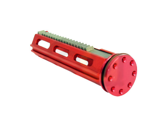 [Army Force] CNC Full Steel Teeth Piston and Head for R25 / SR25 AEG [Red]