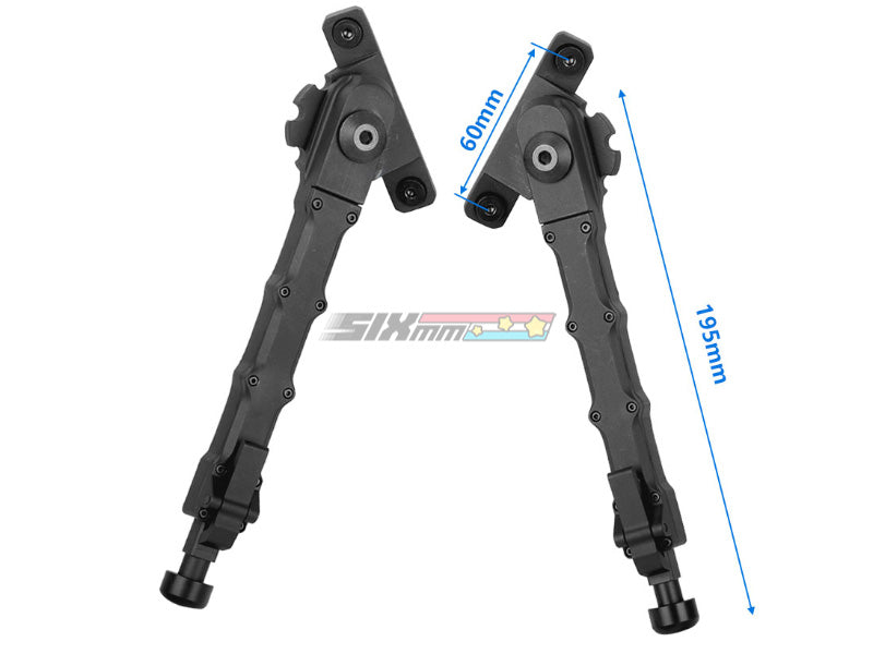 Bipied Télescopique COMBIPOD UX Fixation Picatinny 7,5-9,5 - Carabines