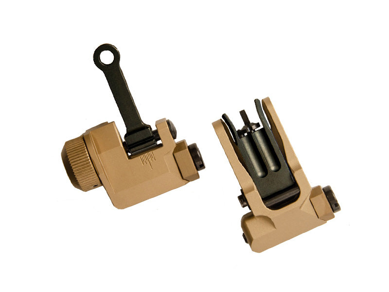 [Army Force] KAC Style 300M Metal Front and Rear Sight Set[For MK18 MOD 1 AEG/GBB Serie][DE]