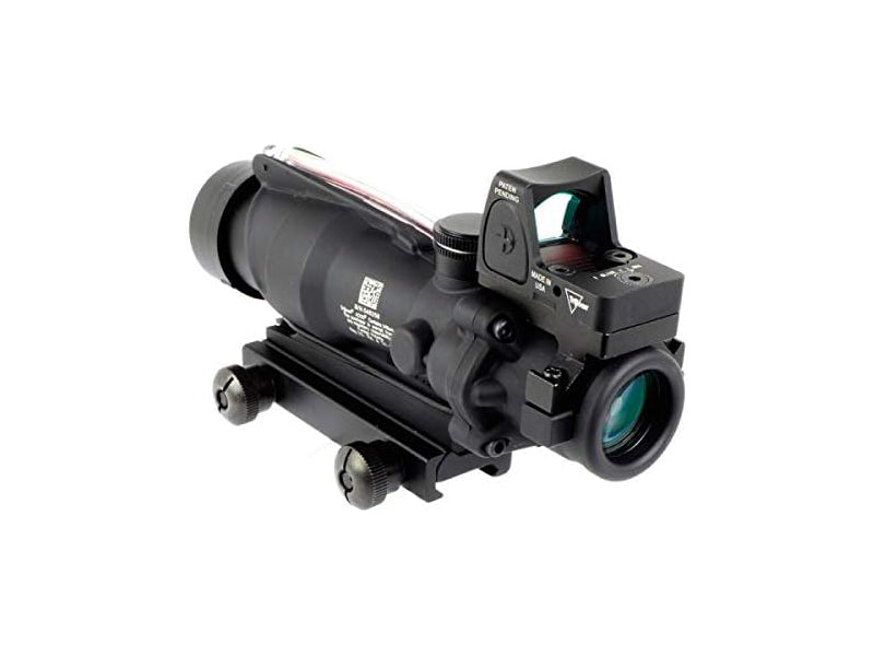 [Arrow Optics] TA31 RCO 4X 32 Fiber Illuminated Red Crosshair ACOG Magnifier Scope W/ RMR[Embossed Logo]