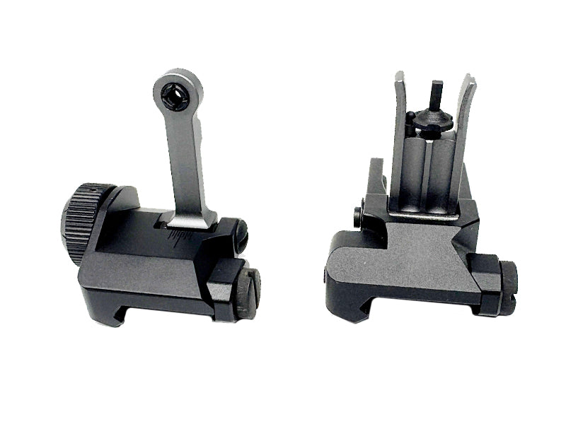 [BJTAC] KAC Style 300M Metal Front and Rear Sight Set[Deluxe Ver.][For MK18 MOD 1 AEG/GBB Serie][BLK]