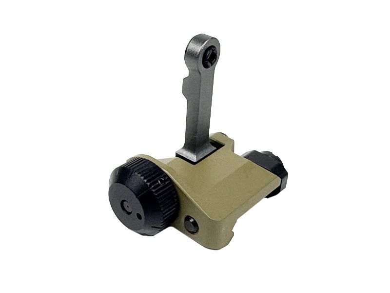 [BJTAC] KAC Style 300M Metal Front and Rear Sight Set[Deluxe Ver.][For MK18 MOD 1 AEG/GBB Serie][Tan]