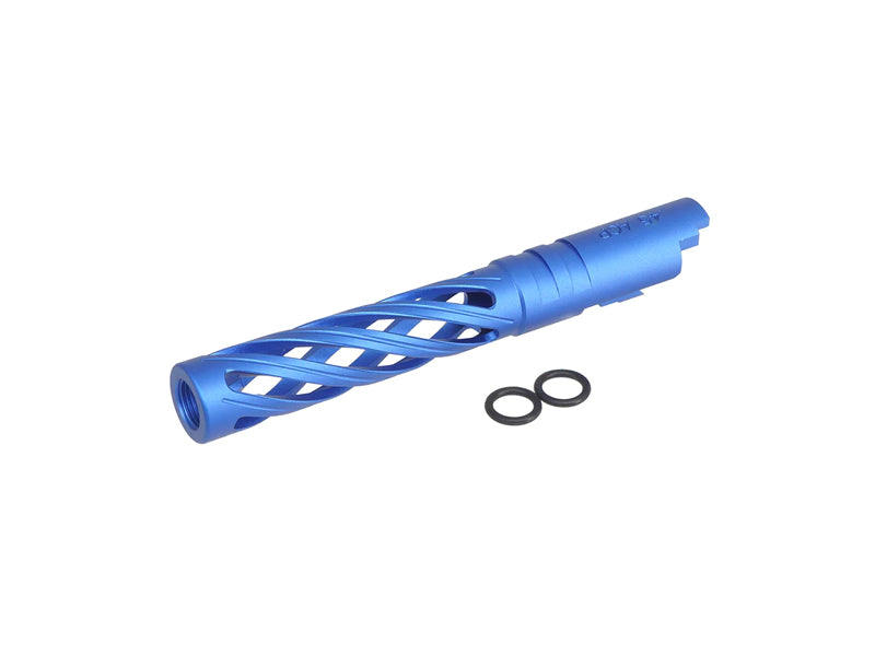 [5KU] 5.1 Inch Aluminum Hollow Outer Barrel [For Marui Hi-Capa Series][BLU]