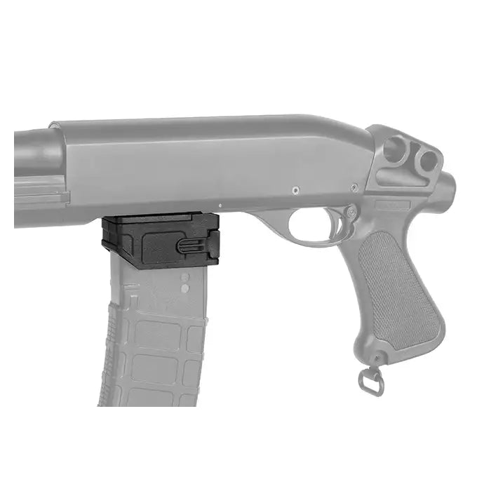 [Battleaxe M4 Magazine Adapter [For Tokyo Marui M870 Shotgun Series][BLK]