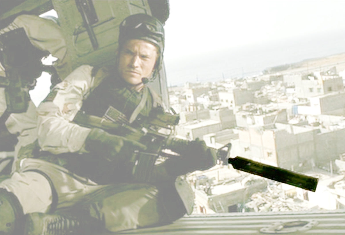 [Bow Master] Black Hawk Down Movie Airsoft Dummy Suppressor W/ two Ada ...