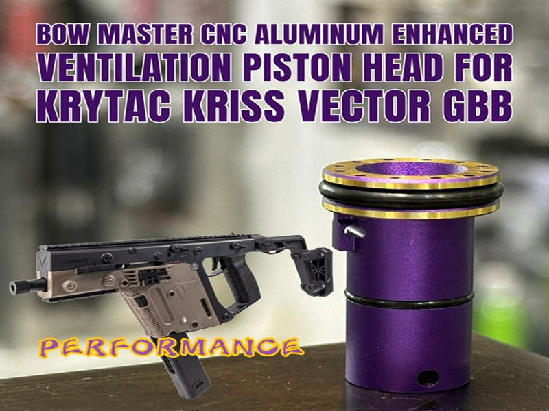 Bow Master] CNC Aluminum Enhanced Ventilation Piston Head [For