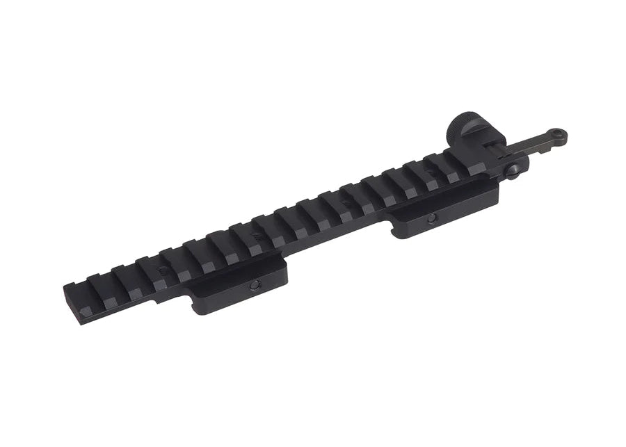 [CYMA] CGS KAC Style 5.56 Riser Scope Mount W/ Rear Sight[BLK]