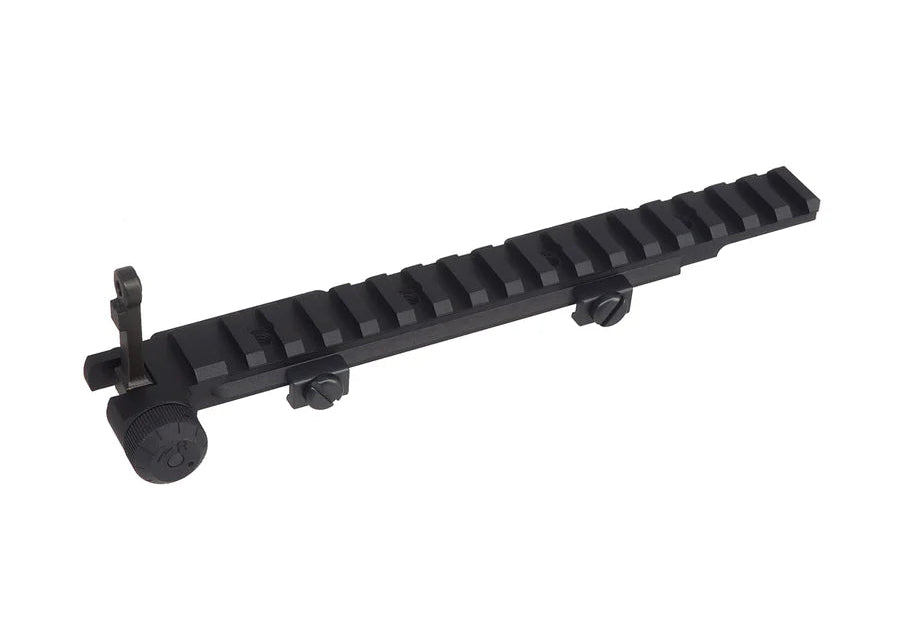 [CYMA] CGS KAC Style 5.56 Riser Scope Mount W/ Rear Sight[BLK]