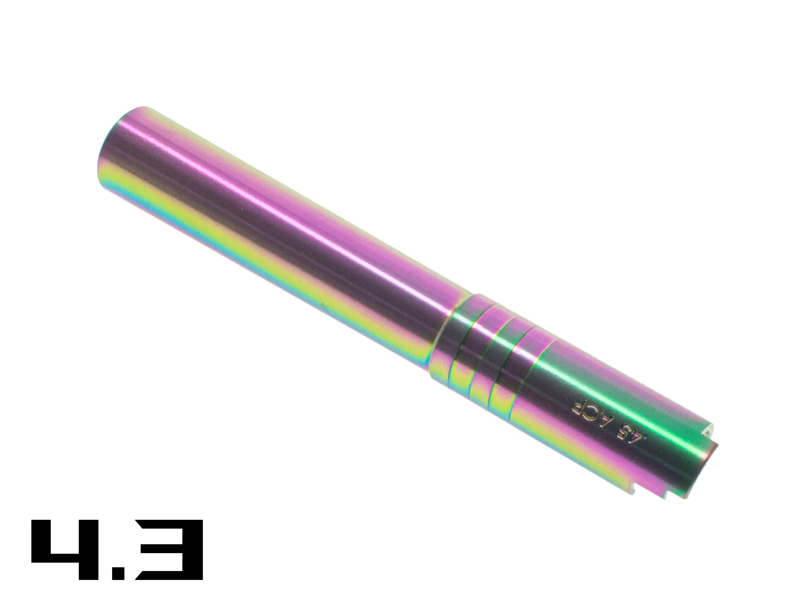 [COWCOW Technology] 4.3 SS Threaded Outer Barrel[.45 marking][Rainbow]