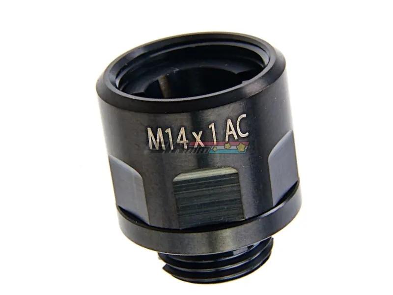 [COWCOW Technology] A01 Stainless Steel Silencer Adapter[11mm CW to 14mm CCW][BLK]
