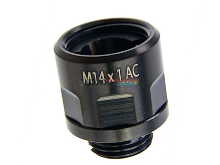 [COWCOW Technology] A01 Stainless Steel Silencer Adapter[11mm CW to 14mm CCW][BLK]