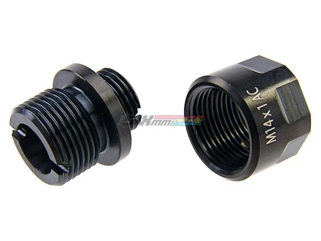 [COWCOW Technology] A01 Stainless Steel Silencer Adapter[11mm CW to 14mm CCW][BLK]