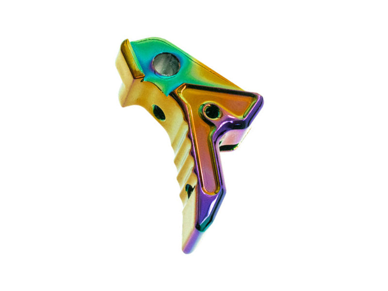 [COWCOW Technology] Airsoft Aluminium Flat Trigger[Type A][For Action Army AAP-01 GBB Series][Rainbow]