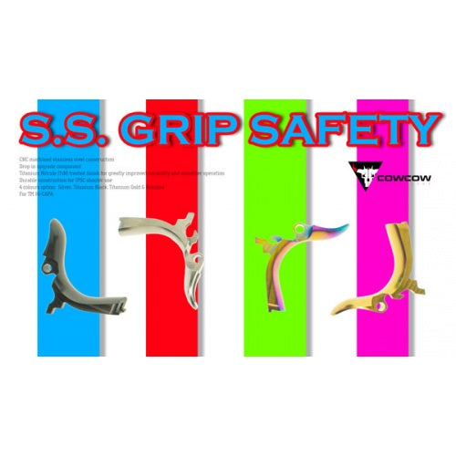 [COWCOW Technology] Stainless Steel Grip Safety [For Tokyo Marui HI CAPA GBB Series][Rainbow]