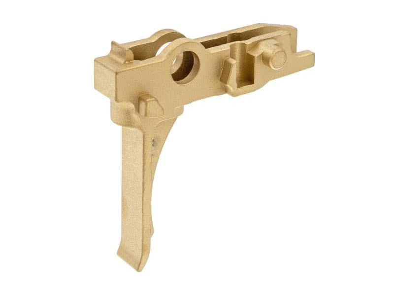 [C&C Tac] AT* Flat Style Trigger [For Marui TM MWS GBB Series][GLD]