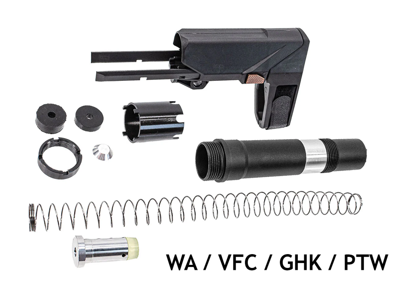 [C&C Tac] Arron Smith SBT Style M4 Brace Stock[For Systema M4 PTW Series][BLK]