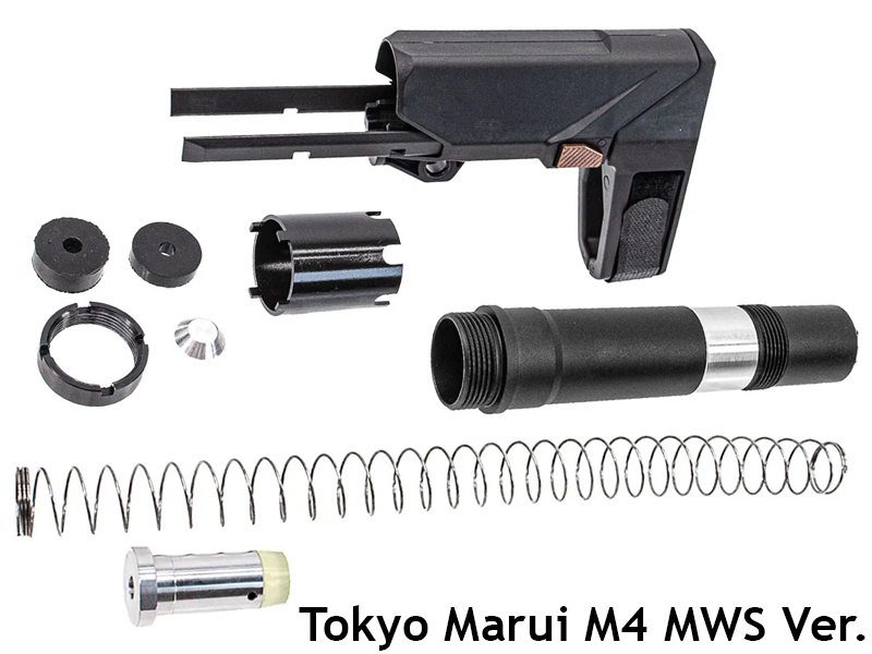 [C&C Tac] Arron Smith SBT Style M4 Brace Stock[For Tokyo Marui M4 MWS Series][BLK]