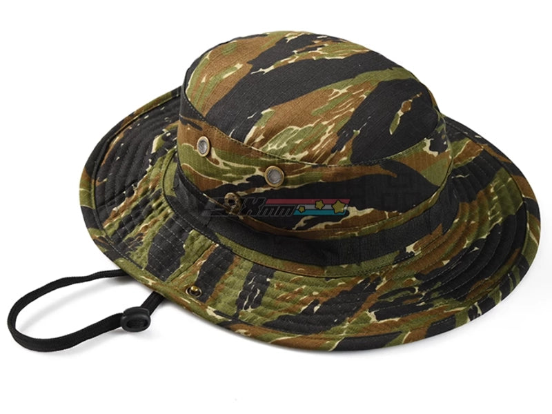 [Combat Gear] Boonie Hat Cap [Tiger Stripe Woodland Camo]