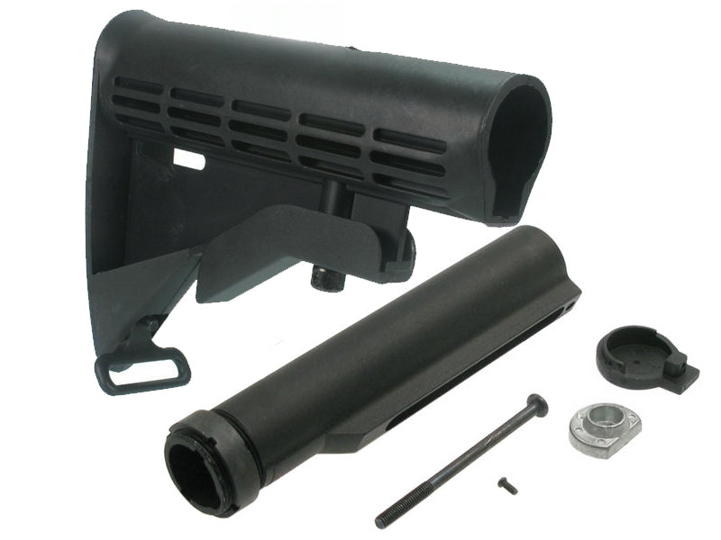 [E&C] 6 Position Sliding Stock with Pipe [For Tokyo Marui  M4 / M16 AEG Series]