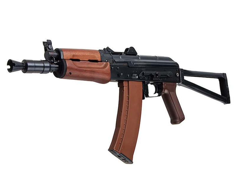 [E&L][EL-A104S] AKS74U Airsoft AEG Rifle[Real Wood Furniture][BLK]