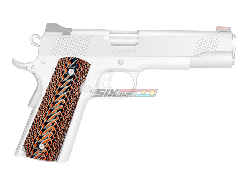 [GG] 1911 Glass Fiber Grip Cover [Orange & Black][For VFC / Tokyo Marui 1911 GBB Series]