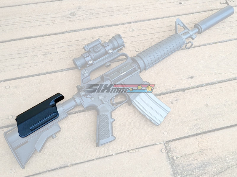 [MadDog] Cheek Riser with Overhang [For CAR15 / XM177 Stock][BLK]