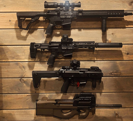 [GG] Gun Display Wall Hanger W/ Protective Foam[BLK]