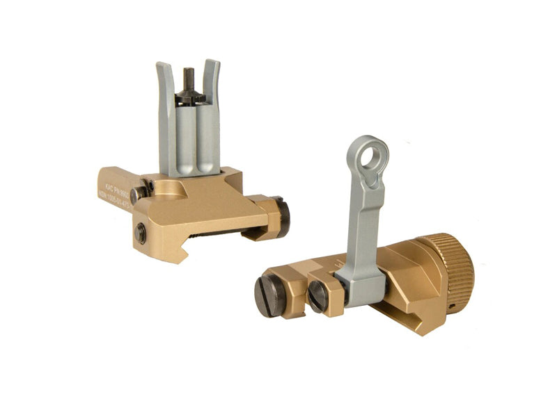 [GG] KAC Style 300M Metal Front and Rear Sight Set[For MK18 MOD 1 AEG/GBB Serie][GLD]