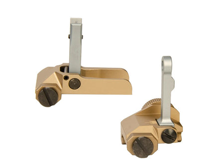 [GG] KAC Style 300M Metal Front and Rear Sight Set[For MK18 MOD 1 AEG/GBB Serie][GLD]