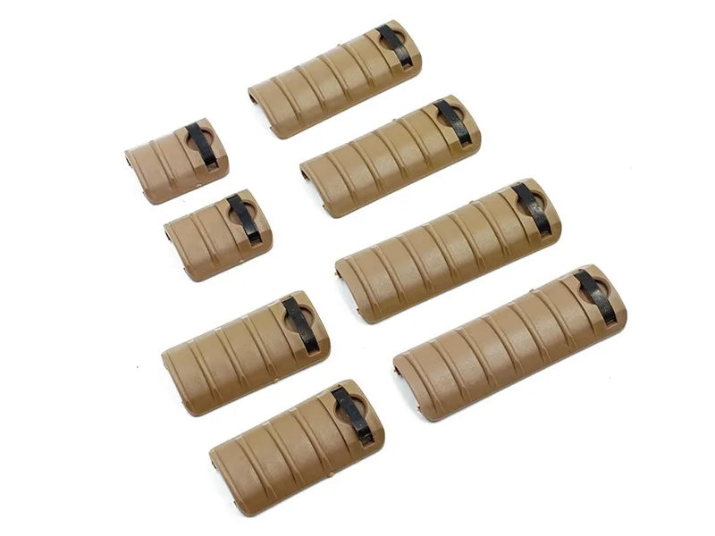 [GG] Knight's Type Rail Cover Set (2/4/5/6 Ribs x 2)[Tan]