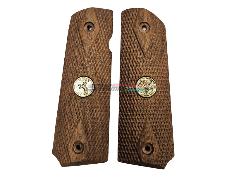 [GG] M1911 Mark IV Series 70 Wooden Pistol Grip Cover Set [Pine Wood]